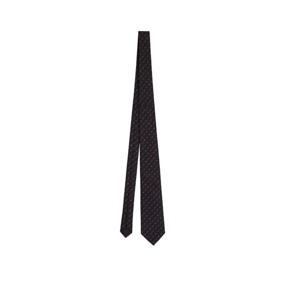 Givenchy Black And White Silk Men's Tie - Picture 1 of 4